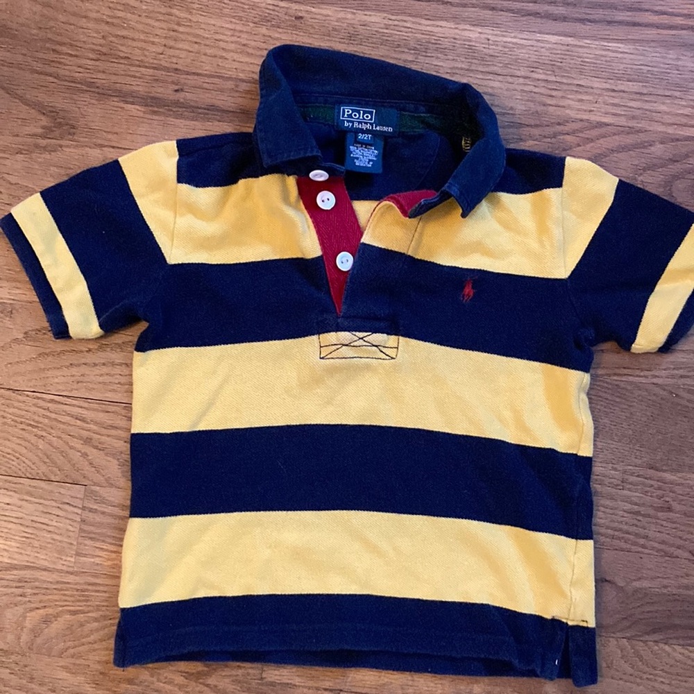 Polo by Ralph Lauren Yellow & Navy 2T shirt